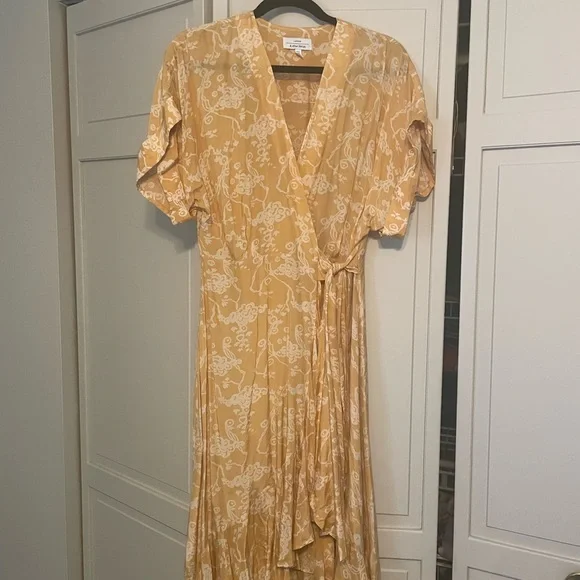& Other Stories | Dresses | Other Stories Yellow Wrap Dress | Poshmark